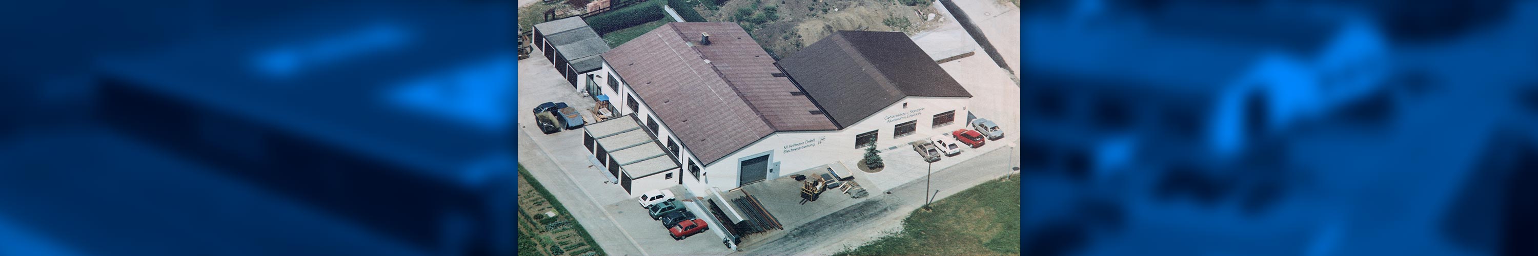 Luftbild Firmengebäude M. Hoffmann historisch